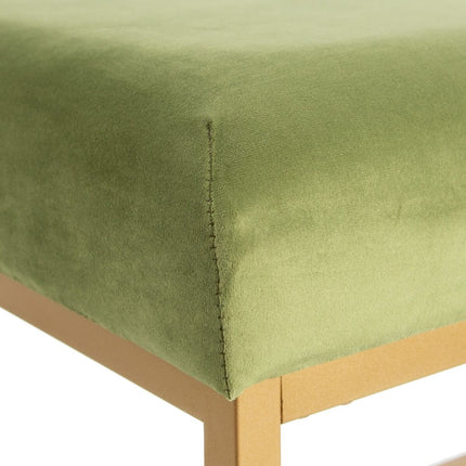 Hocker synthetische Stoffe Metall grün 120 x 40 x 45 cm