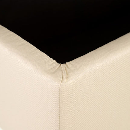Hocker 94 x 43 x 41 cm natürlich Leinen