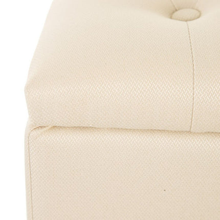 Hocker 94 x 43 x 41 cm natürlich Leinen