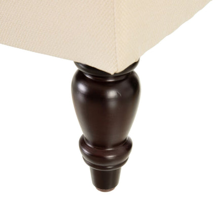 Hocker 94 x 43 x 41 cm natürlich Leinen