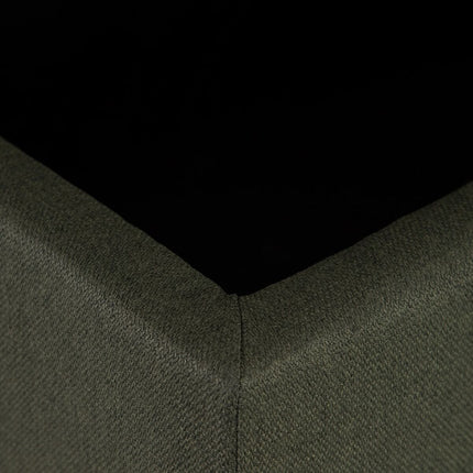 Hocker 94 x 43 x 41 cm Leinen Dunkelgrün