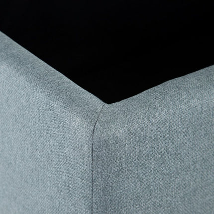 Hocker 94 x 43 x 41 cm Blau Leinen