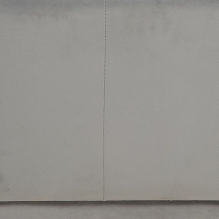 Puff synthetische Stoffe Grau Holz 60 x 60 x 40 cm