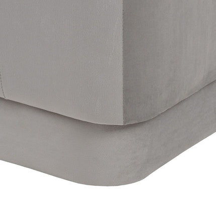 Puff synthetische Stoffe Grau Holz 40 x 40 x 40 cm