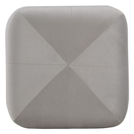 Puff synthetische Stoffe Grau Holz 40 x 40 x 40 cm
