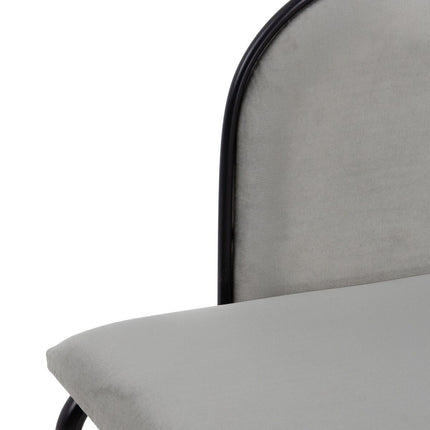 Hocker 110 x 40 x 68 cm synthetische Stoffe Grau Metall