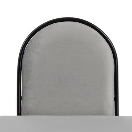 Hocker 110 x 40 x 68 cm synthetische Stoffe Grau Metall