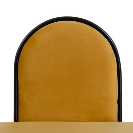 Hocker 110 x 40 x 68 cm synthetische Stoffe Metall Ocker