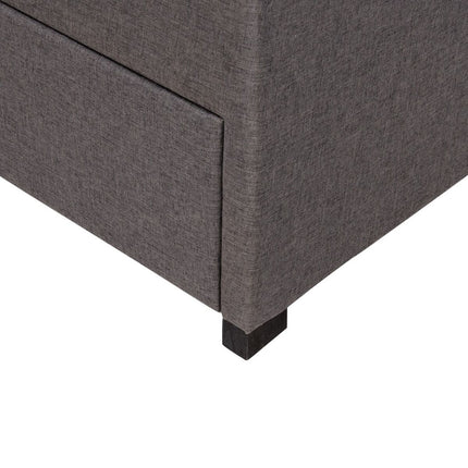 Truhe 95 x 50 x 50 cm synthetische Stoffe Holz