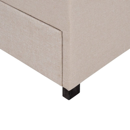 Truhe 95 x 50 x 50 cm synthetische Stoffe Holz