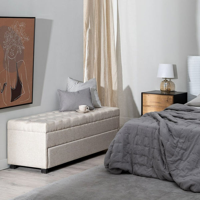 Truhe Polyurethan Tannenholz 140 x 50 x 50 cm