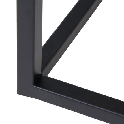 Nachttisch SPIKE 55 x 55 x 45 cm natürlich Metall Holz