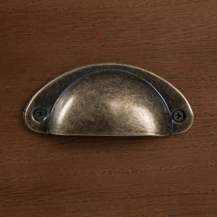 Nachttisch SASHA 40 x 30 x 62,5 cm natürlich Holz Creme Rattan