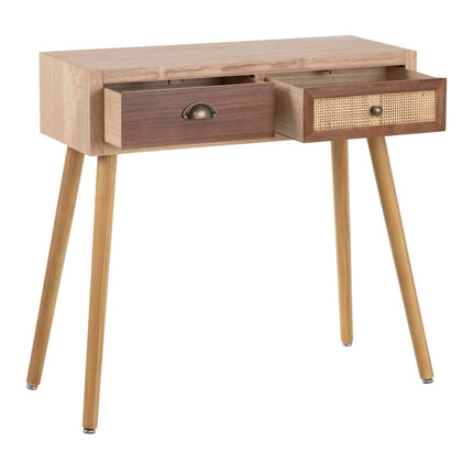 Eingangsbereich SASHA natürlich Holz Creme Rattan 80 x 30 x 78 cm