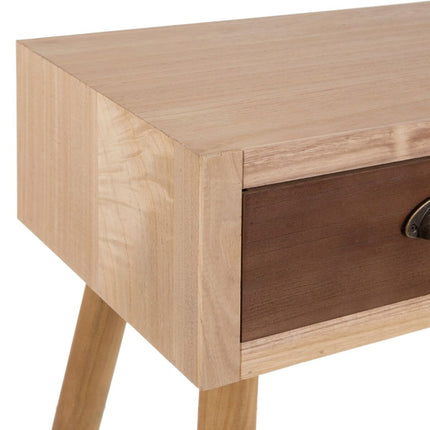 Eingangsbereich SASHA 110 x 30 x 78 cm natürlich Holz Creme Rattan