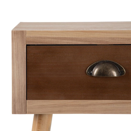 Couchtisch SASHA 110 x 50 x 43 cm Holz Rattan