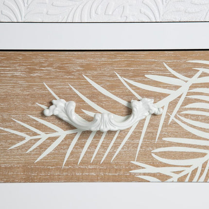 Anrichte MISS DAISY natürlich Kiefernholz Weiß 80 x 40 x 80 cm