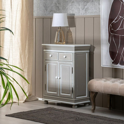 Konsolentisch mit Schubladen JULES 61,5 x 31 x 81 cm Grau Holz