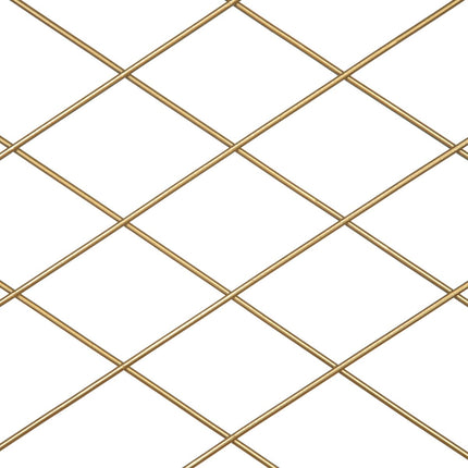 Regale 51 x 14 x 51 cm natürlich Gold Metall Holz