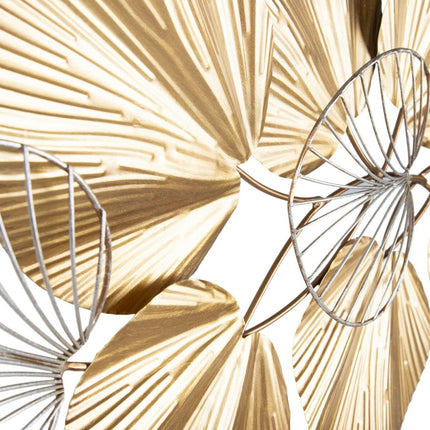 Wanddekoration 100 x 5,5 x 51 cm Gold Metall