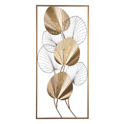 Wanddekoration 43 x 5 x 92 cm Gold Metall