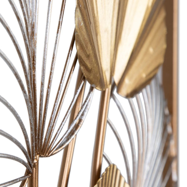 Wanddekoration 43 x 5 x 92 cm Gold Metall