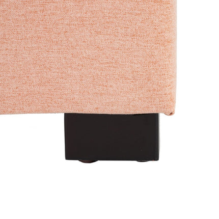 Kopfende des Betts 100 x 8 x 120 cm synthetische Stoffe Rosa Holz