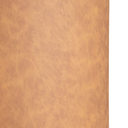 Puff Braun Kunstleder 38 x 38 x 42 cm DMF