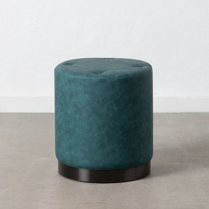 Puff Dunkelblau Kunstleder 38 x 38 x 42 cm DMF