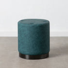 Puff Dunkelblau Kunstleder 38 x 38 x 42 cm DMF