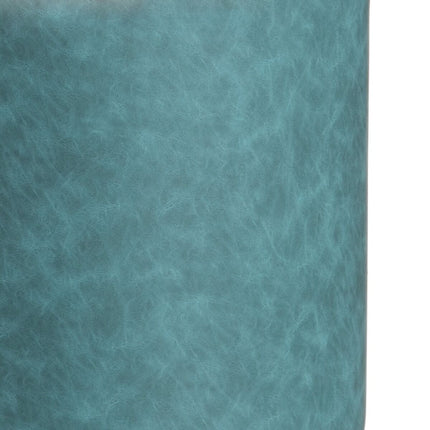 Puff Dunkelblau Kunstleder 38 x 38 x 42 cm DMF