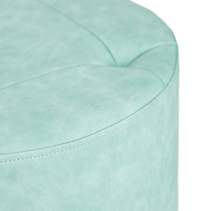 Puff Blau Kunstleder 38 x 38 x 42 cm DMF
