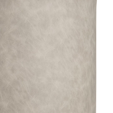 Puff Grau Kunstleder 38 x 38 x 42 cm DMF