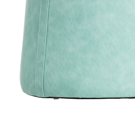 Puff Blau Kunstleder 41 x 41 x 42 cm DMF
