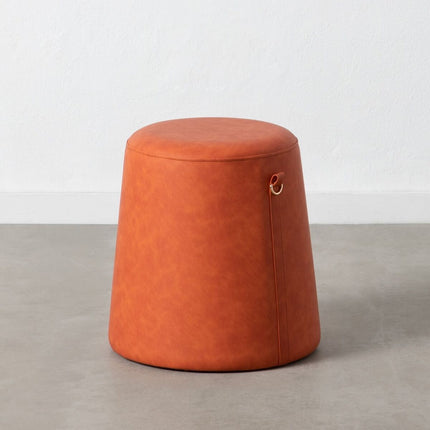 Puff Dunkelrot Kunstleder 41 x 41 x 42 cm DMF