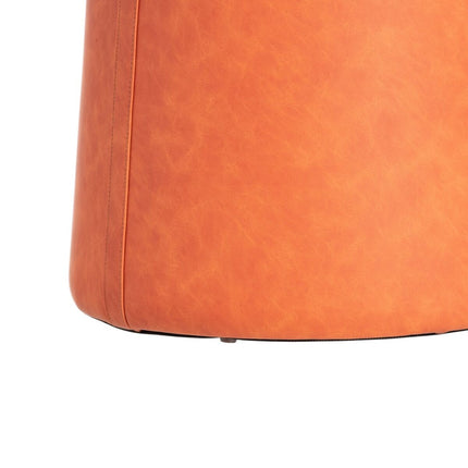 Puff Dunkelrot Kunstleder 41 x 41 x 42 cm DMF