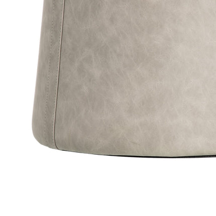 Puff Grau Kunstleder 41 x 41 x 42 cm DMF
