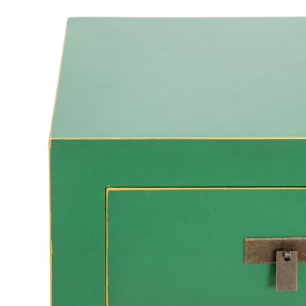 Nachttisch 43 x 34 x 55 cm Holz grün DMF