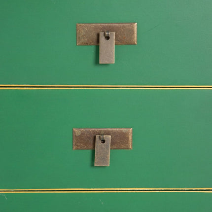 Nachttisch 43 x 34 x 55 cm Holz grün DMF