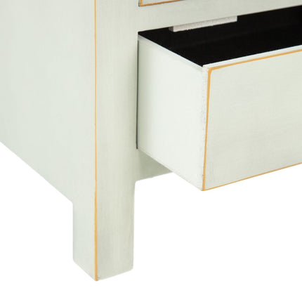 Nachttisch 44 x 34 x 77 cm Holz Hellgrün DMF