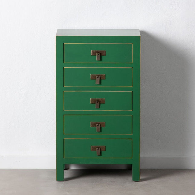 Nachttisch 44 x 34 x 77 cm Holz grün DMF