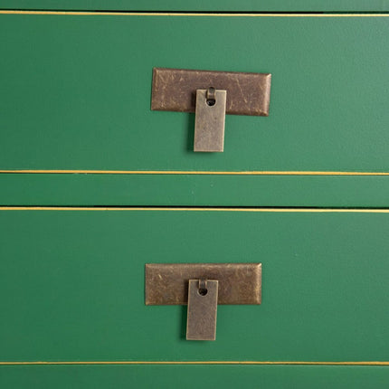 Nachttisch 44 x 34 x 77 cm Holz grün DMF