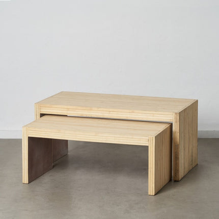 Couchtisch 110 x 55 x 50 cm Holz 2 Stück