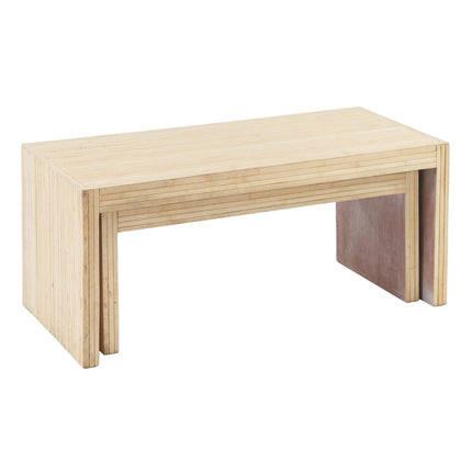 Couchtisch 110 x 55 x 50 cm Holz 2 Stück