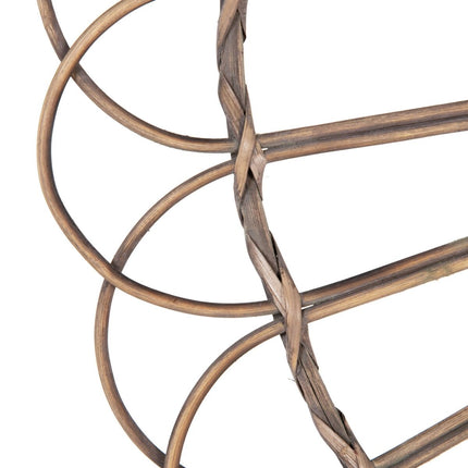 Wanddekoration natürlich Rattan 73 x 3 x 73 cm