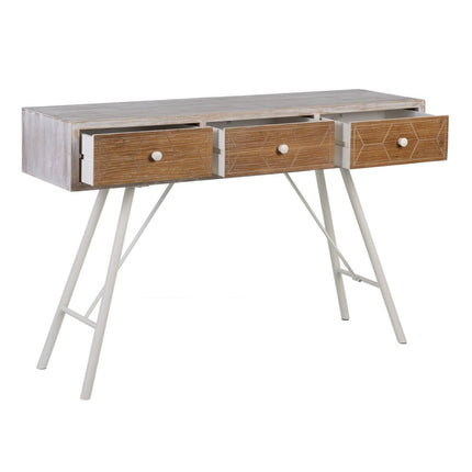 Eingangsbereich COUNTRY 120 x 35 x 78 cm natürlich Weiß Tannenholz Holz MDF