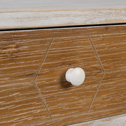 Eingangsbereich COUNTRY 120 x 35 x 78 cm natürlich Weiß Tannenholz Holz MDF