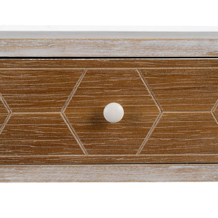 Eingangsbereich COUNTRY 120 x 35 x 78 cm natürlich Weiß Tannenholz Holz MDF