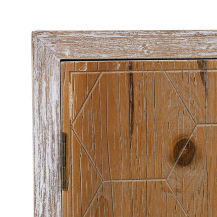 Anrichte COUNTRY natürlich Weiß Tannenholz 120 x 35 x 80 cm Holz MDF