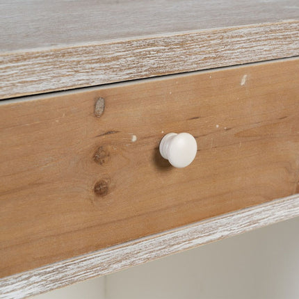 Anrichte COUNTRY natürlich Weiß Tannenholz 120 x 35 x 80 cm Holz MDF